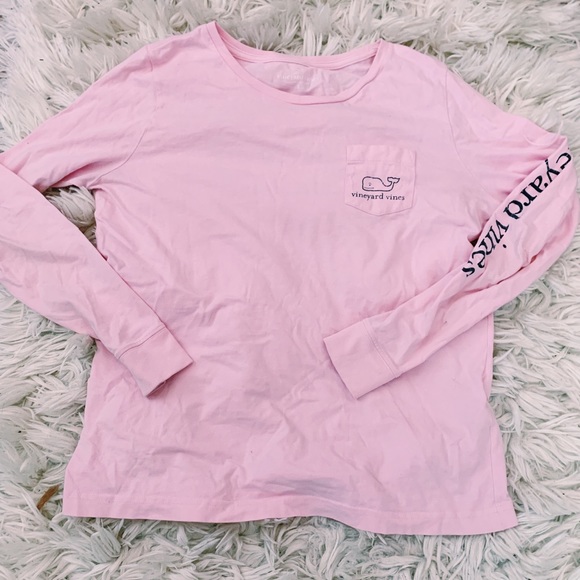Vineyard Vines Tops - light pink vineyard vines long sleeve